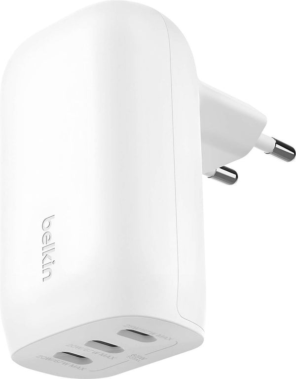 Belkin - Chargeur BOOSTCHARGE 3 Porto USB-C 67 watts - Convient pour iPhone, Samsung, ordinateurs portables, Tablettes